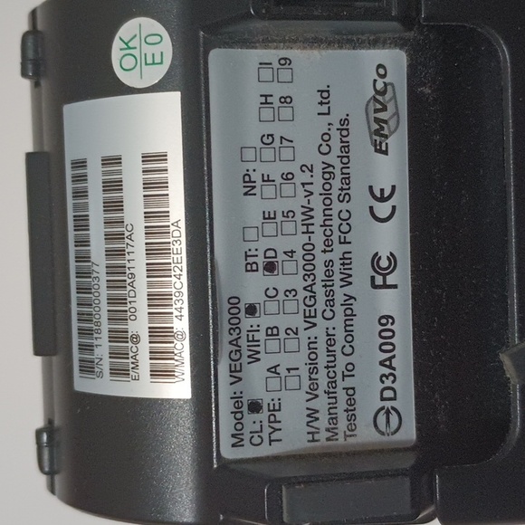 DeJavoo Locked Z8 Tri Comm Credit Card Processing Terminal w/ Adapter Cable - Picture 4 of 7